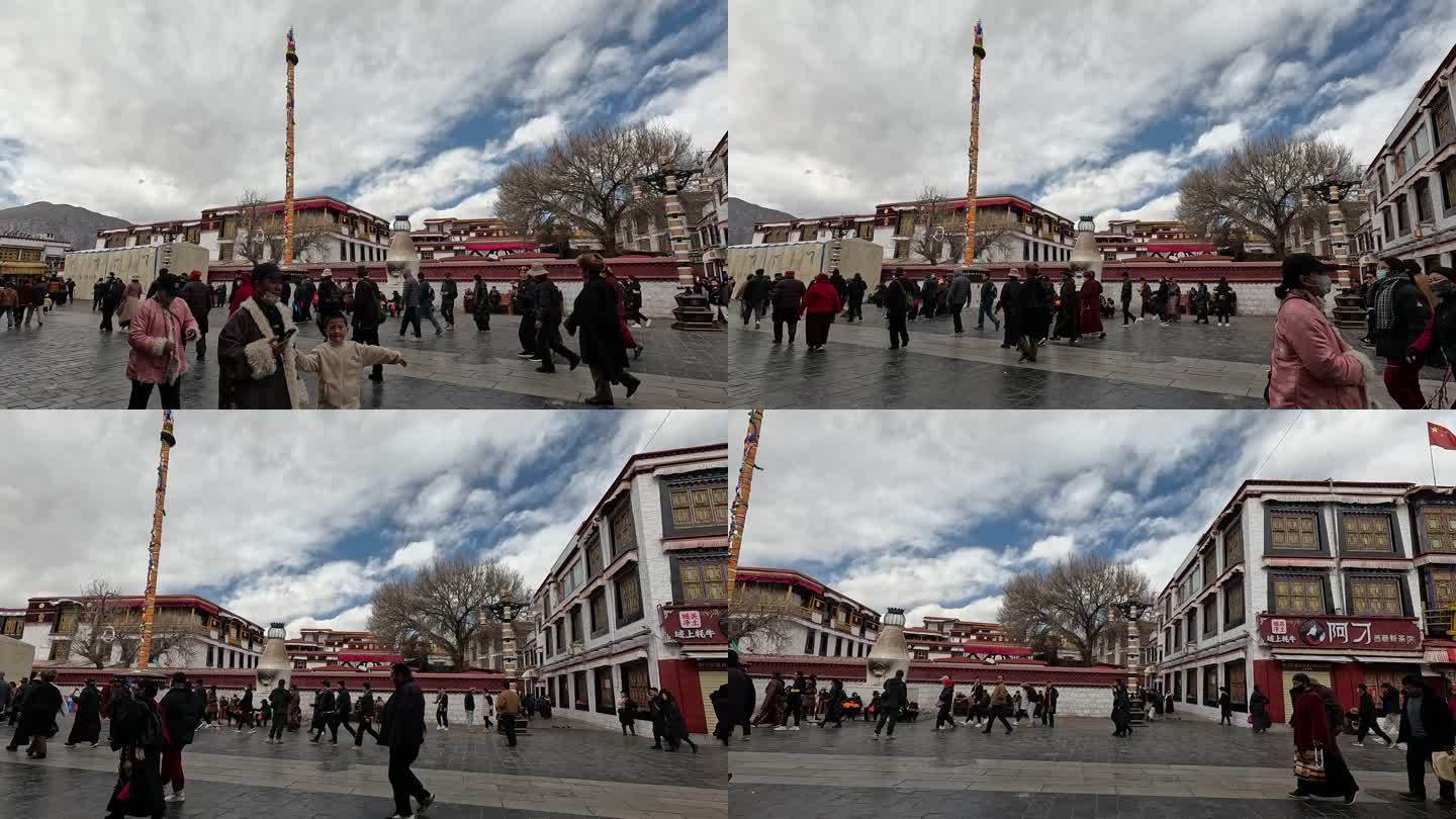 西藏拉萨八廊街风光