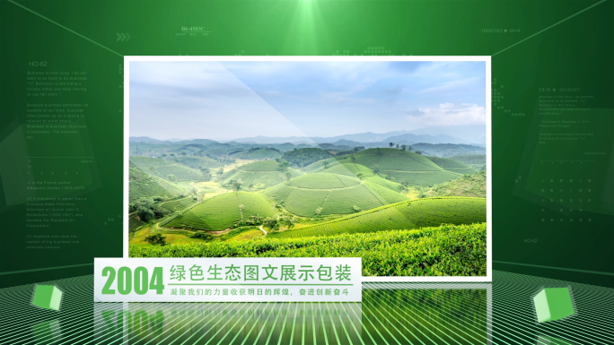 绿色生态农业图文展示包装