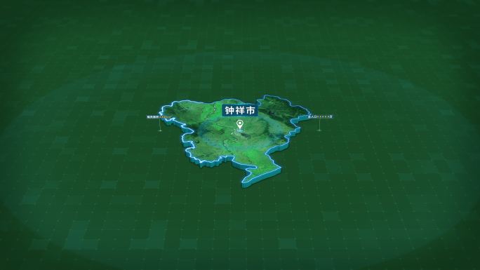 荆门市钟祥市面积人口区位地图信息展示