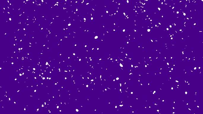 白色剪影樱花暴风雪的循环视频，花瓣从上到下落下(紫色)