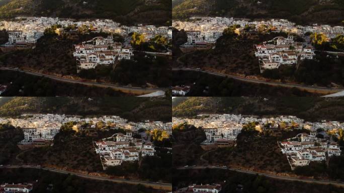 西班牙米哈斯市的私人庄园，无人机拍摄