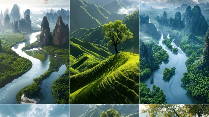4k竖屏壮观中国大好河山