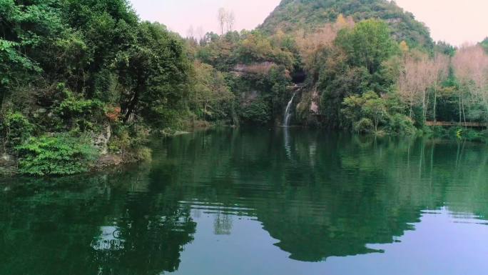 贵州毕节喀斯克地貌山丘青山丘陵绿水青山