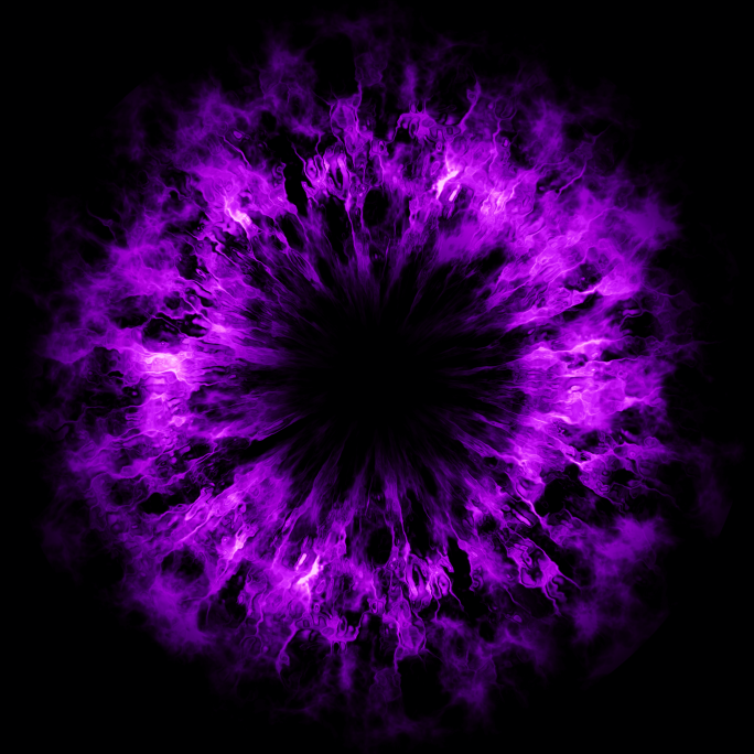 带通道 紫色火焰能量波 火焰冲击波