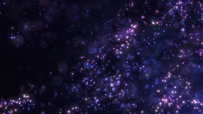 合集蓝紫飘散粒子唯美星点闪耀