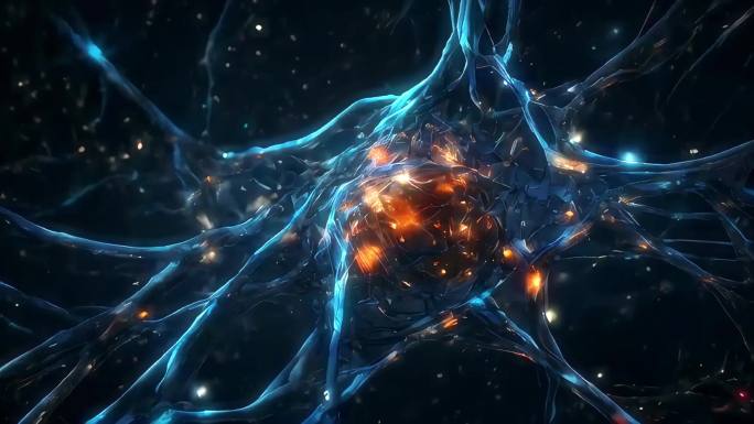 能量细胞粒子能源科技科幻变化变换三维动画