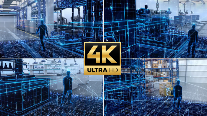 C4D 数字化产业园区 科技设备智能生产