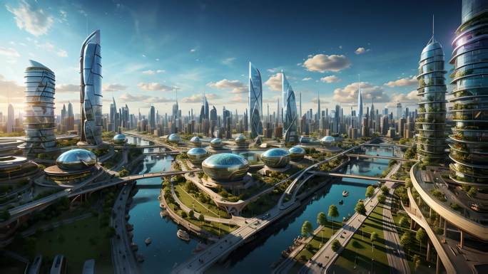 3组AI未来城市变迁1
