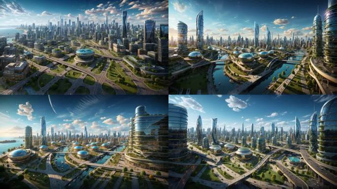 3组AI未来城市变迁1