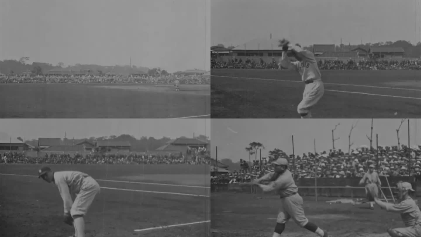 上世纪棒球 男子棒球 棒球慢镜头