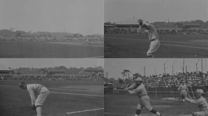 上世纪棒球 男子棒球 棒球慢镜头
