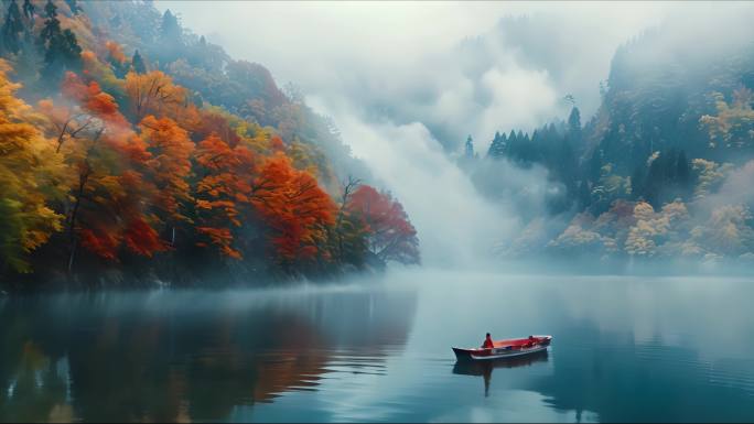 唯美中国古风 水墨素材 意境风景 国潮