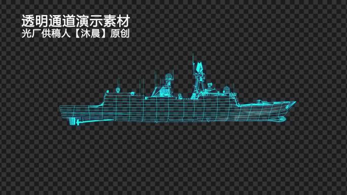 护卫舰驱逐舰科技视频素材
