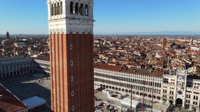 威尼斯城全景咏叹调，欣赏威尼斯圣马可老钟楼。