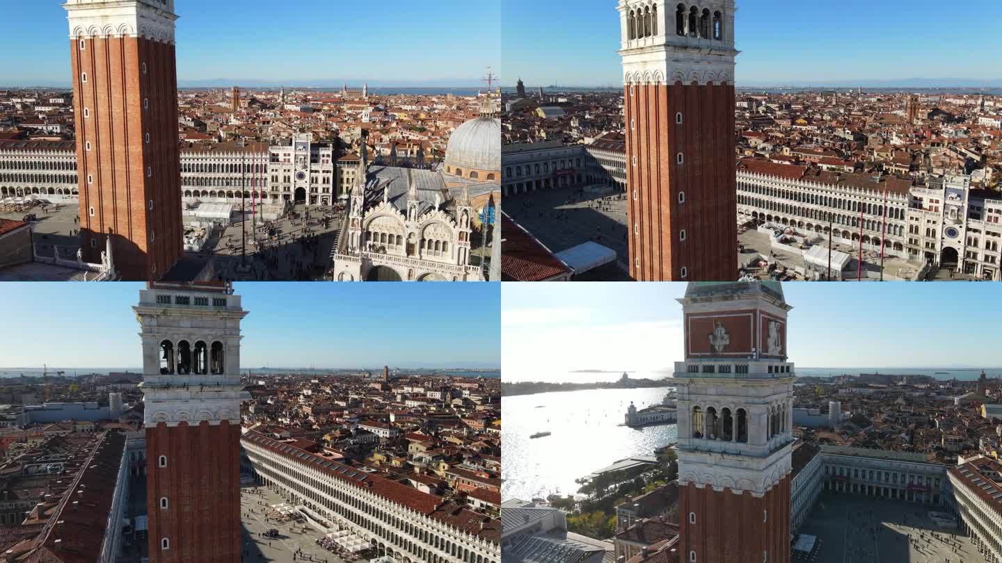 威尼斯城全景咏叹调，欣赏威尼斯圣马可老钟楼。