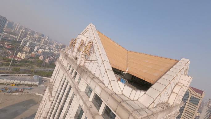 4K上海电科大厦航拍