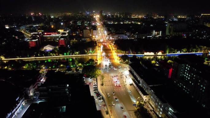 4k扬州大气夜景东关街景区