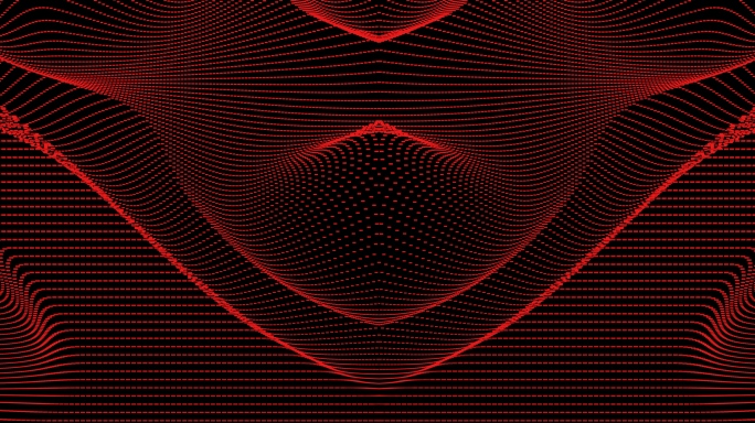【4K时尚背景】黑红线条光点曲线动态视觉