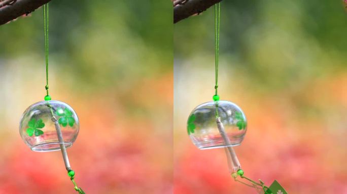 樱花树下唯美风铃特写小清新心情