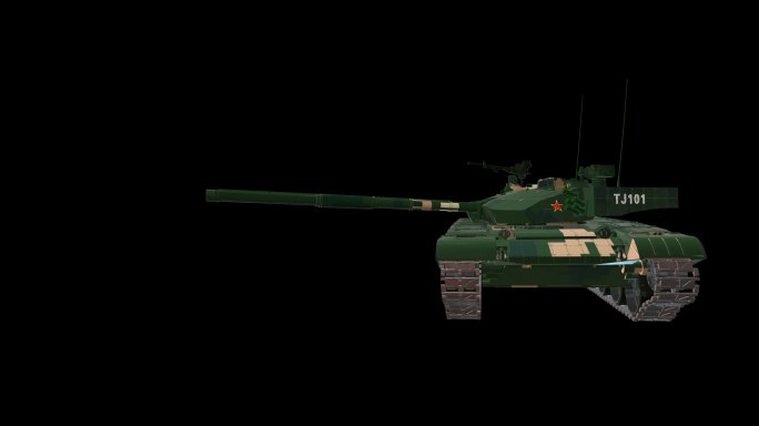 4K运动坦克开火 坦克开炮