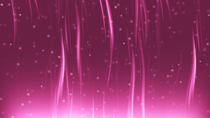 唯美粉红色粒子上升背景 光线流动背景