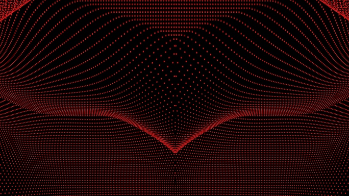 【4K时尚背景】黑红粒子光点曲线动态视觉