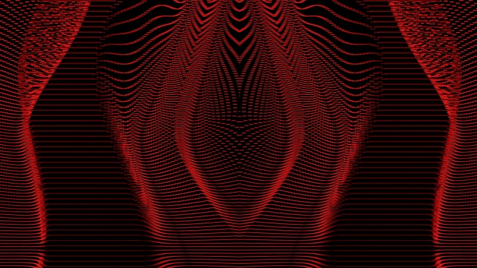 【4K时尚背景】黑红粒子曲线动态光点视觉