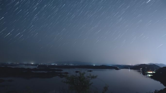 北京密云水库星空延时_4K422HQ