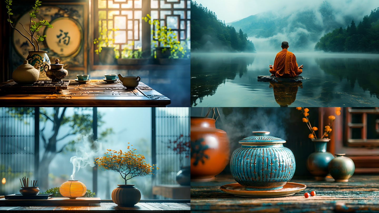 国茶唯美展示 茶道 茶文化 禅意意境茶韵