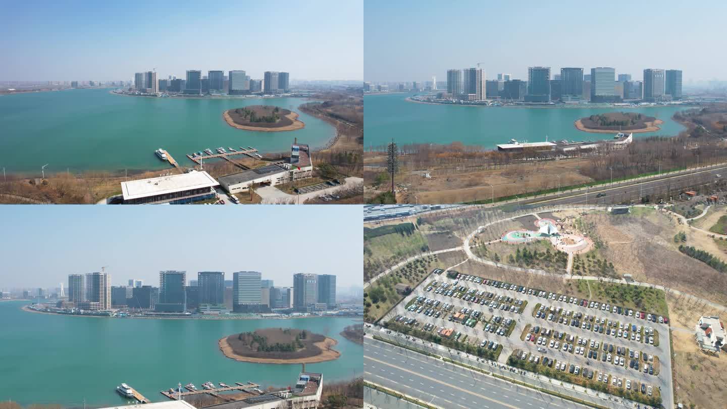 郑州北龙湖4k航拍