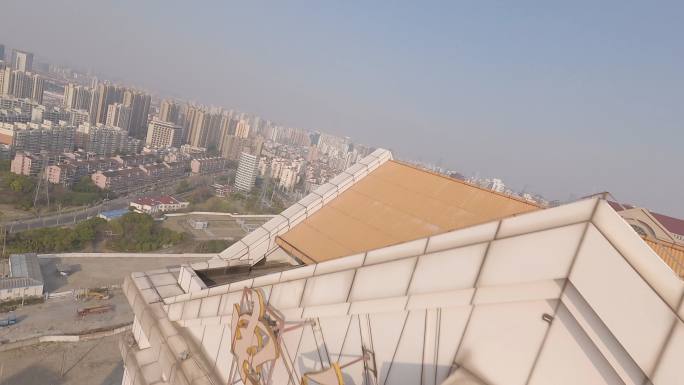 4K上海电科大厦穿越机航拍