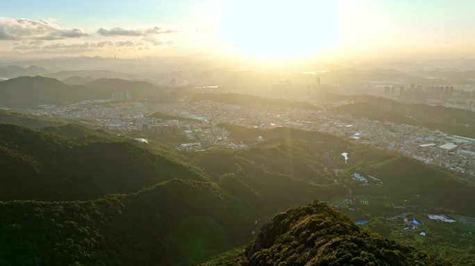 深圳园山风景区航拍