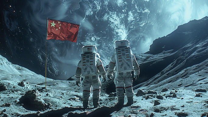 中国航天日火箭发射人类登月过程纪录