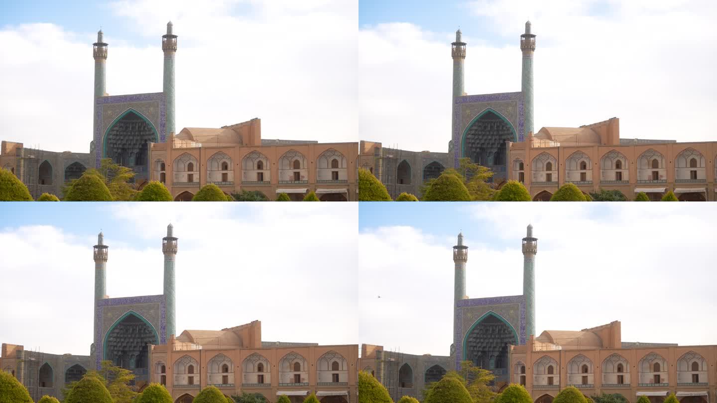 沙阿清真寺的入口大门，位于Naqshe Jahan广场的南侧