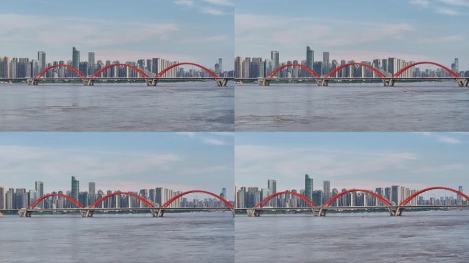 航拍长沙福元大桥