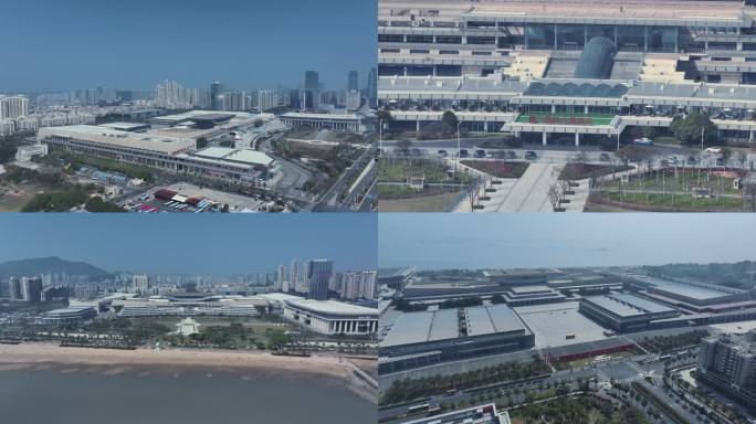 4K航拍厦门国际会展中心