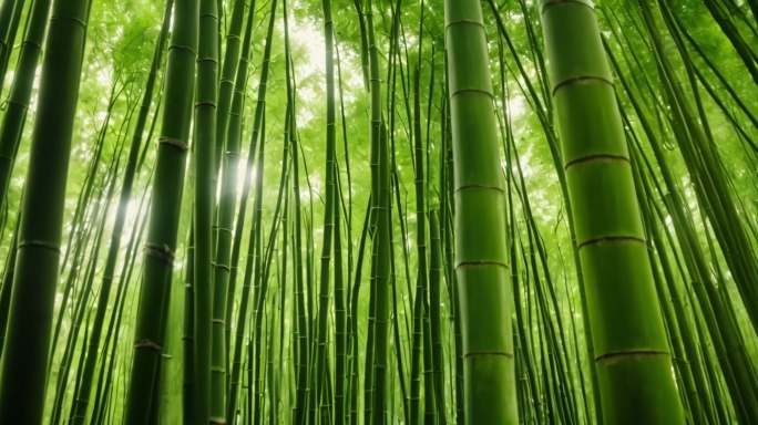 翠绿竹林：自然之美