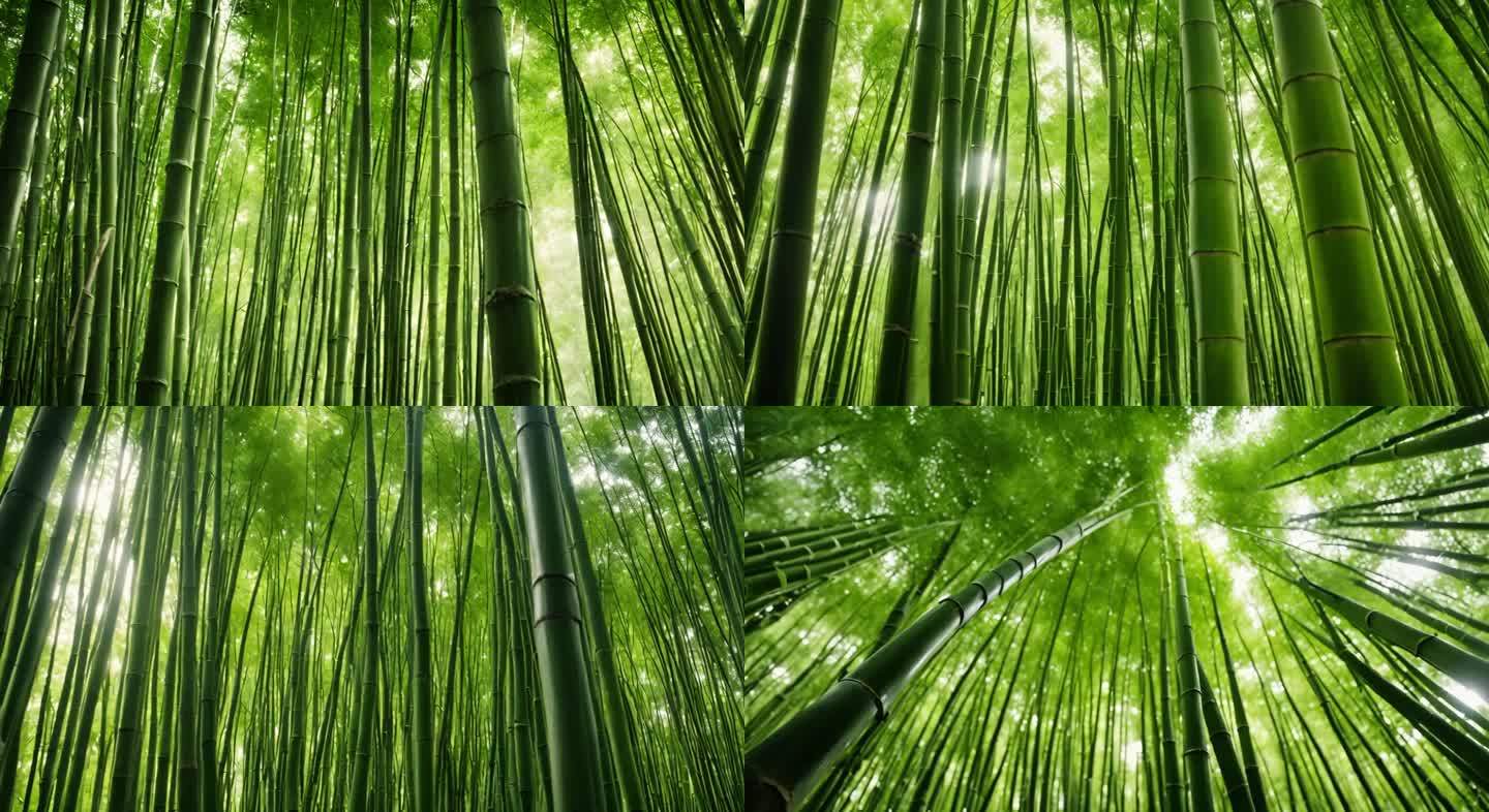 翠绿竹林：自然之美