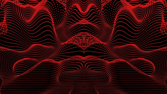 【4K时尚背景】黑红素材光点曲线动态视觉