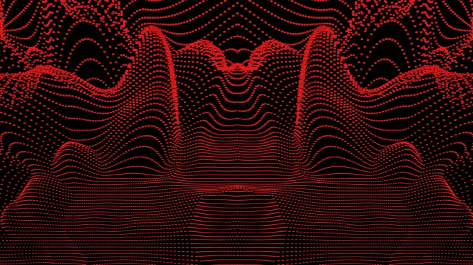 【4K时尚背景】黑红素材光点曲线动态视觉
