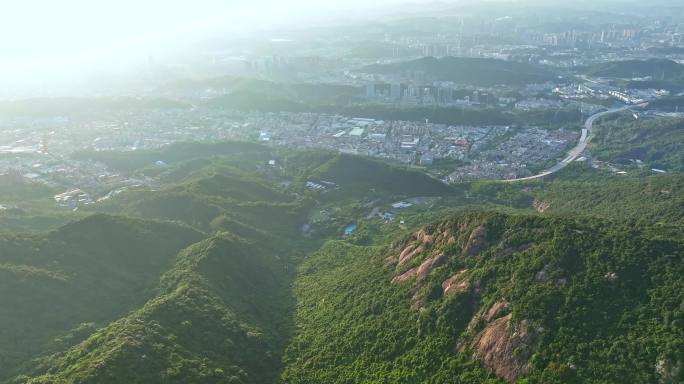 深圳园山风景区航拍