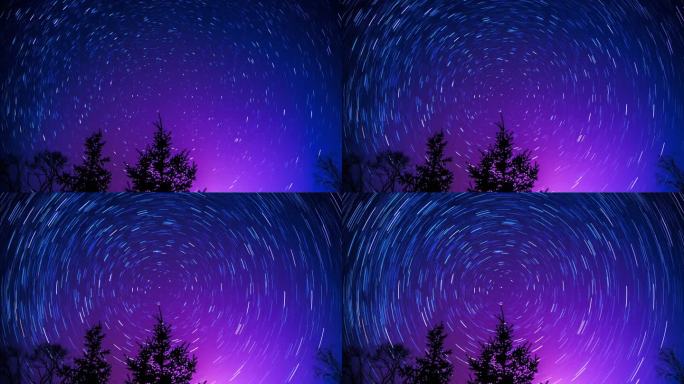 4K梦幻星空延时