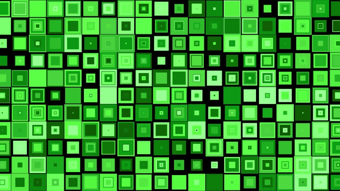 6K绿色阵列方块(小)闪烁无缝循环