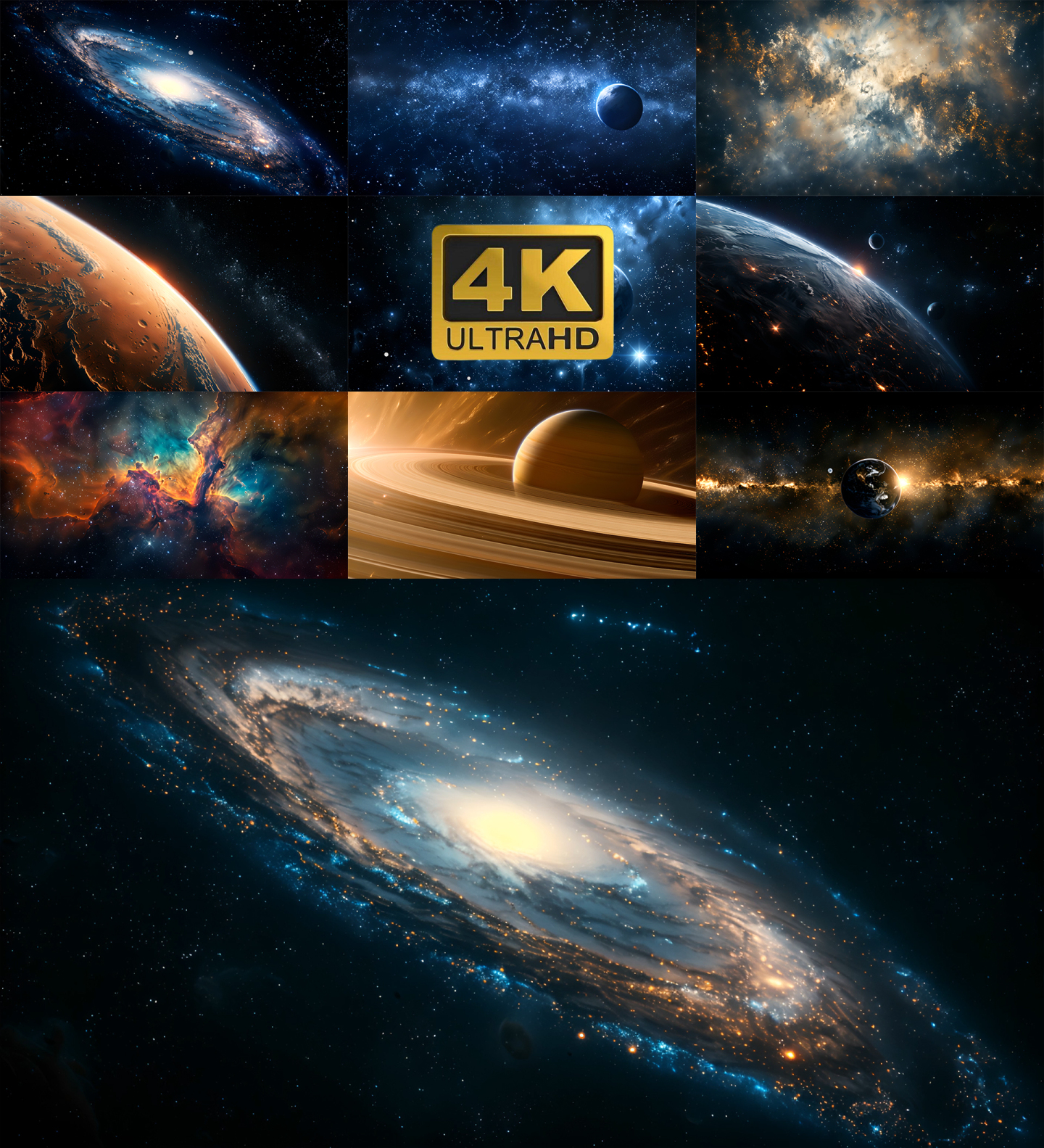 宇宙银河系星空4K视频
