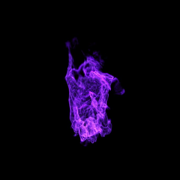 紫色魔法火焰能量带通道