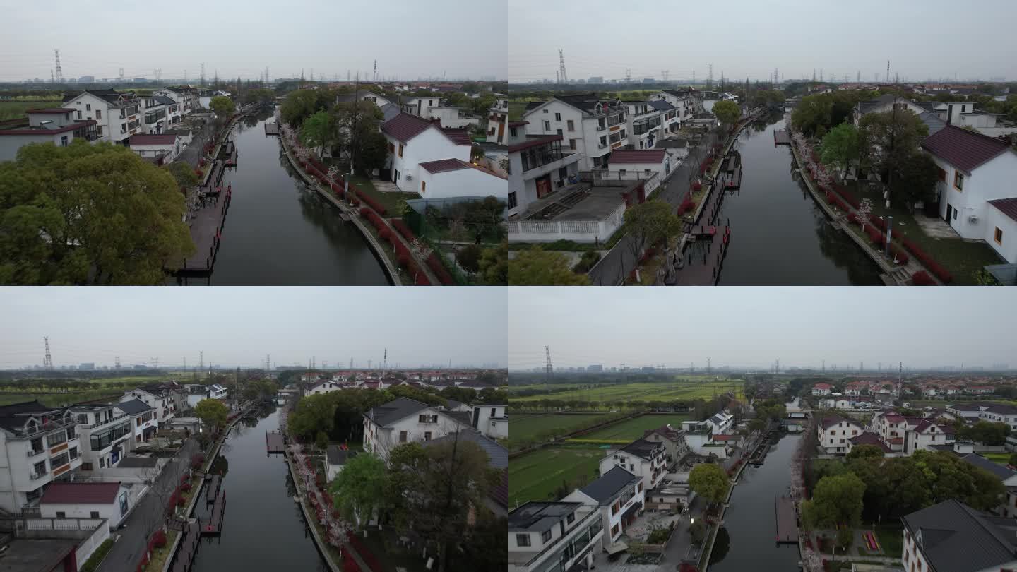 上海青浦区和睦村航拍