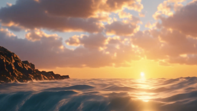 大海 海浪日出合集