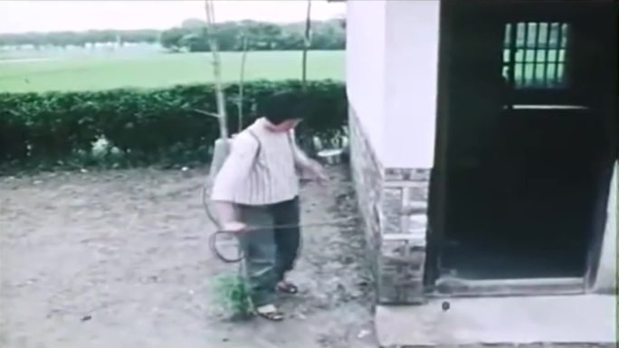 60年代的中国乡村防治病虫害视频