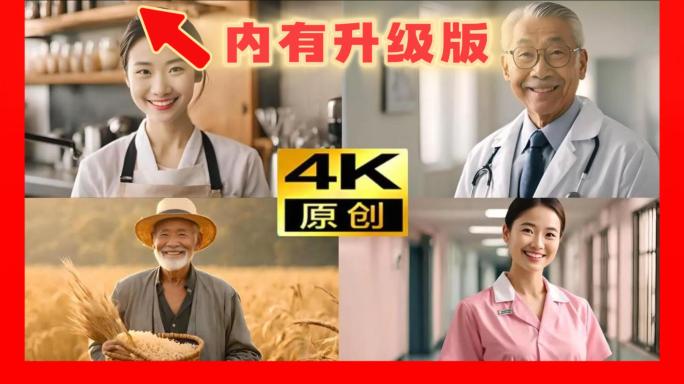 世界微笑日笑脸笑各行各业职业笑脸笑容微笑