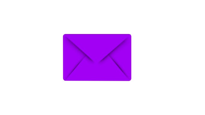 电子邮件图标。用信打开信封。邮件和消息图标在平面风格。